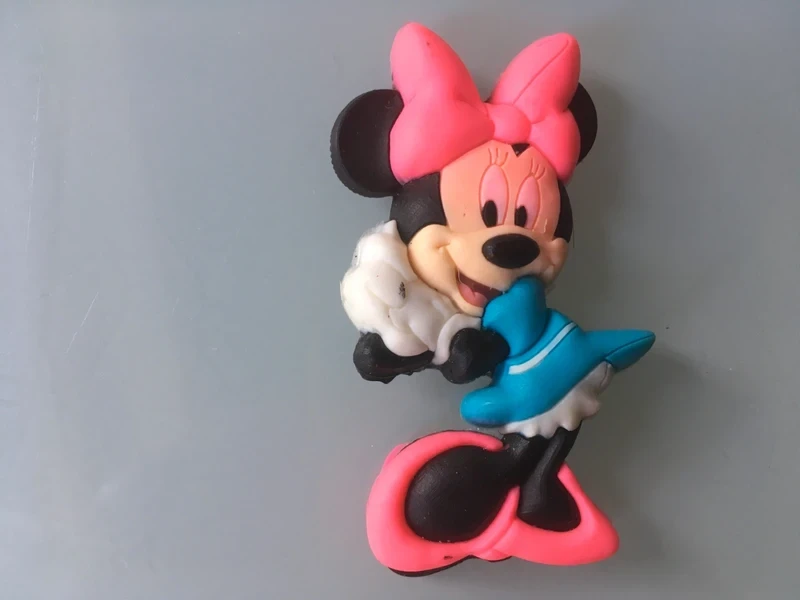 Magnet souple disney disneyland paris : Minnie noeud fluo